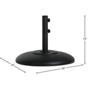  Meridian Cozumel Black Steel Patio Umbrella Base IMAGE 10