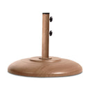  Meridian Cozumel Teak Steel Patio Umbrella Base IMAGE 1
