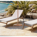  Meridian Cozumel Teak Steel Patio Umbrella Base IMAGE 2