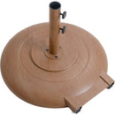  Meridian Cozumel Teak Steel Patio Umbrella Base IMAGE 4