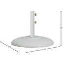  Meridian Cozumel White Steel Patio Umbrella Base IMAGE 10