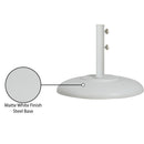  Meridian Cozumel White Steel Patio Umbrella Base IMAGE 11