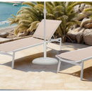  Meridian Cozumel White Steel Patio Umbrella Base IMAGE 2