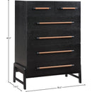  Color_Black -- Meridian Kaya 6 Drawer Chest IMAGE 10