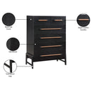  Color_Black -- Meridian Kaya 6 Drawer Chest IMAGE 11