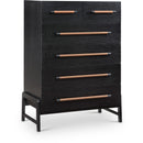  Color_Black -- Meridian Kaya 6 Drawer Chest IMAGE 1