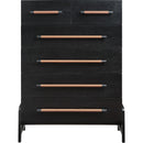  Color_Black -- Meridian Kaya 6 Drawer Chest IMAGE 3