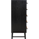  Color_Black -- Meridian Kaya 6 Drawer Chest IMAGE 4