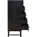  Color_Black -- Meridian Kaya 6 Drawer Chest IMAGE 5