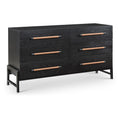  Color_Black -- Meridian Kaya 6 Drawer Dresser IMAGE 1