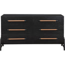  Color_Black -- Meridian Kaya 6 Drawer Dresser IMAGE 3