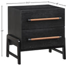 Color_Black -- Meridian Kaya 2 Drawer Nightstand IMAGE 10
