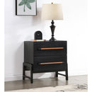  Color_Black -- Meridian Kaya 2 Drawer Nightstand IMAGE 2