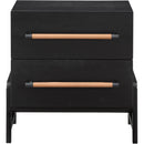  Color_Black -- Meridian Kaya 2 Drawer Nightstand IMAGE 3