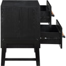  Color_Black -- Meridian Kaya 2 Drawer Nightstand IMAGE 5