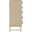  Color_Natural -- Kaya Natural Oak Veneer And Vegan Leather Handle Chest IMAGE 4
