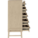  Color_Natural -- Kaya Natural Oak Veneer And Vegan Leather Handle Chest IMAGE 5