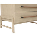  Color_Natural -- Kaya Natural Oak Veneer And Vegan Leather Handle Chest IMAGE 7