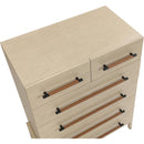  Color_Natural -- Kaya Natural Oak Veneer And Vegan Leather Handle Chest IMAGE 8