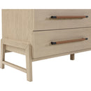  Color_Natural -- Kaya Natural Oak Veneer And Vegan Leather Handle Dresser IMAGE 7