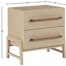 Meridian Kaya Natural Vegan Leather Night Stand IMAGE 10