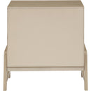  Color_Natural -- Kaya Natural Oak Veneer And Vegan Leather Handle Nightstand IMAGE 6