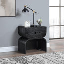  Color_Black -- Meridian Jace 1 Drawer Nightstand IMAGE 2
