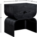  Color_Black -- Meridian Jace 1 Drawer Nightstand IMAGE 9