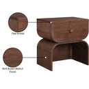  Color_Brown -- Jace Brown Oak Veneer Nightstand IMAGE 10