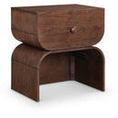  Color_Brown -- Jace Brown Oak Veneer Nightstand IMAGE 1