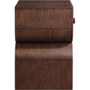  Color_Brown -- Jace Brown Oak Veneer Nightstand IMAGE 4