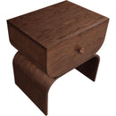  Color_Brown -- Jace Brown Oak Veneer Nightstand IMAGE 7