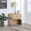  Color_Natural -- Jace Natural Oak Veneer Nightstand IMAGE 2