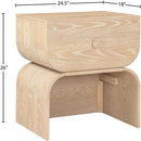  Color_Natural -- Jace Natural Oak Veneer Nightstand IMAGE 9