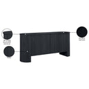  Meridian Belinda Black Beech Wood And Oak Veneer Sideboard / Buffet IMAGE 11