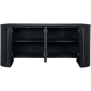  Meridian Belinda Black Beech Wood And Oak Veneer Sideboard / Buffet IMAGE 3
