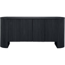  Meridian Belinda Black Beech Wood And Oak Veneer Sideboard / Buffet IMAGE 4