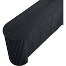  Meridian Belinda Black Beech Wood And Oak Veneer Sideboard / Buffet IMAGE 9