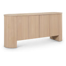  Meridian Belinda Oak Beech Wood And Oak Veneer Sideboard / Buffet IMAGE 1