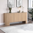  Meridian Belinda Oak Beech Wood And Oak Veneer Sideboard / Buffet IMAGE 2