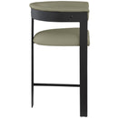  Color_Olive -- Romeo Olive Green Vegan Leather Upholstered Counter Stool IMAGE 6