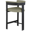  Color_Olive -- Romeo Olive Green Vegan Leather Upholstered Counter Stool IMAGE 7