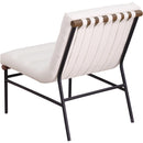  Manufacturer Color_Cream -- Meridian Burke Stationary Leather Look Accent Chair IMAGE 6