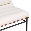  Manufacturer Color_Cream -- Meridian Burke Stationary Leather Look Accent Chair IMAGE 7