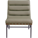 Meridian Burke Olive Vegan Leather Accent Chair IMAGE 3