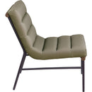 Meridian Burke Olive Vegan Leather Accent Chair IMAGE 4
