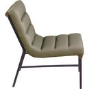  Manufacturer Color_Olive -- Burke Olive Vegan Leather Upholstered Accent Chair IMAGE 4