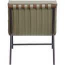  Manufacturer Color_Olive -- Burke Olive Vegan Leather Upholstered Accent Chair IMAGE 5