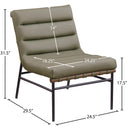  Manufacturer Color_Olive -- Burke Olive Vegan Leather Upholstered Accent Chair IMAGE 8