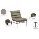  Manufacturer Color_Olive -- Burke Olive Vegan Leather Upholstered Accent Chair IMAGE 9